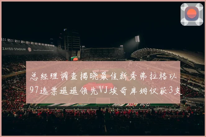 总经理调查揭晓最佳新秀弗拉格以97选票遥遥领先VJ埃奇库姆仅获3支持